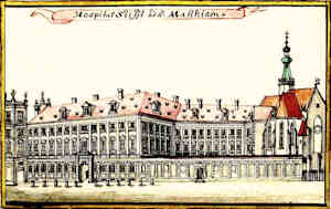 Hospital Stifft ad. S. Matthiam - Szpital w. Mateusza, widok oglny